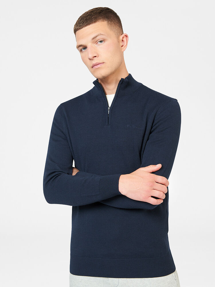 Half zip merino best sale