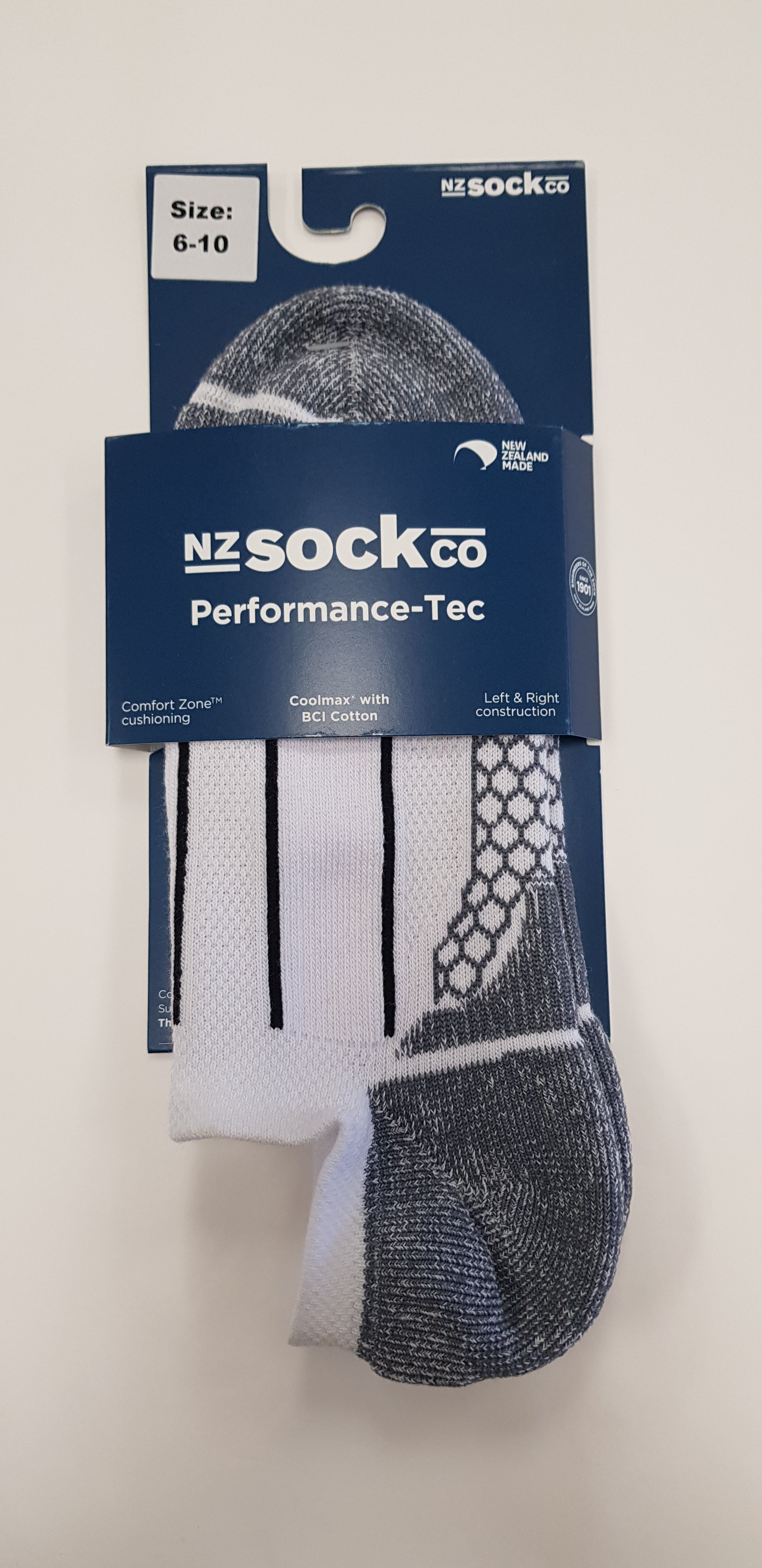 Sock Coolmax No Show White