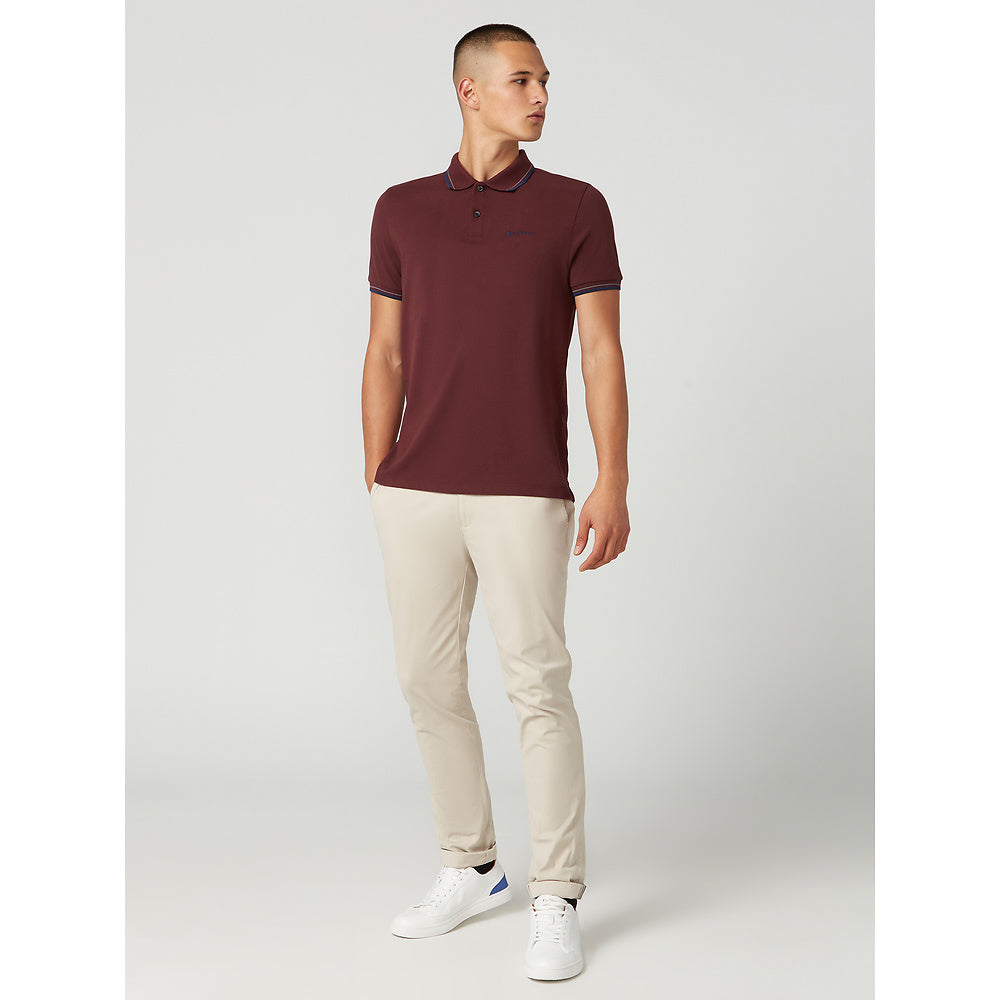 SIGNATURE POLO AUBERGINE