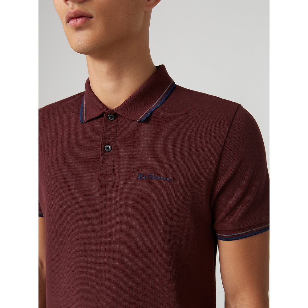 SIGNATURE POLO AUBERGINE