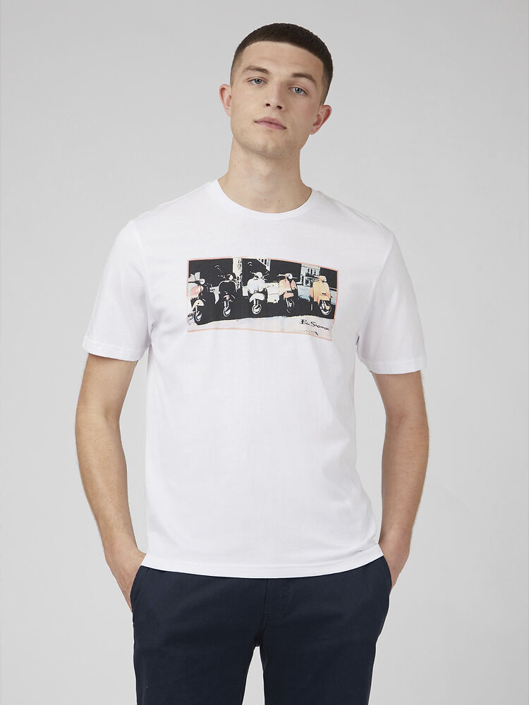 T Shirt Scooter Vibes White