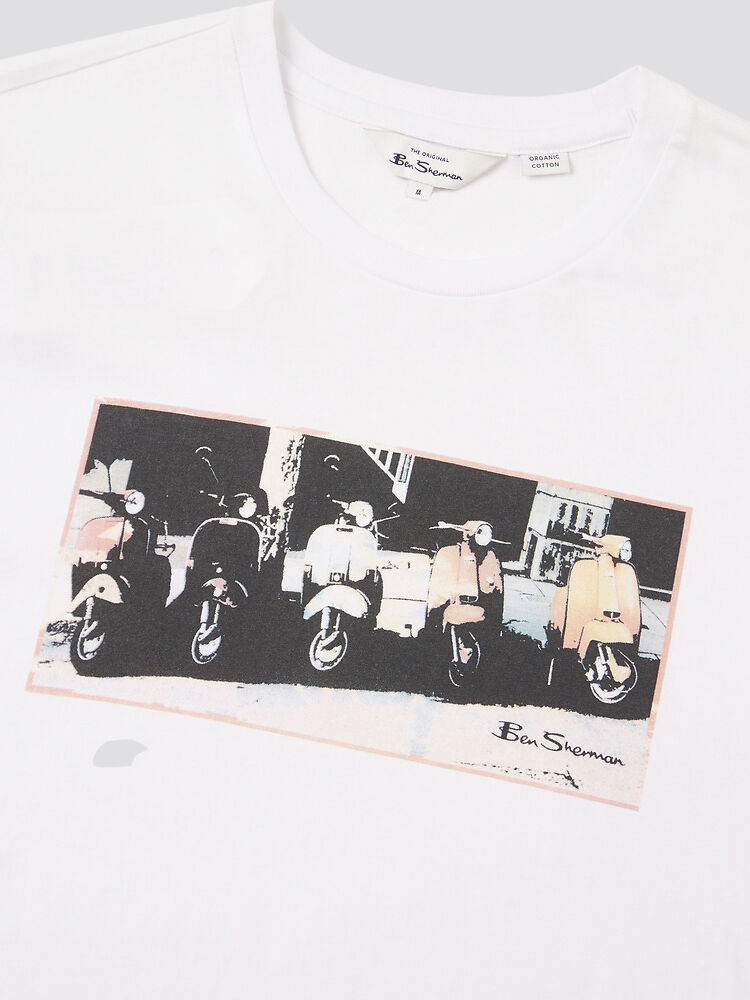 T Shirt Scooter Vibes White