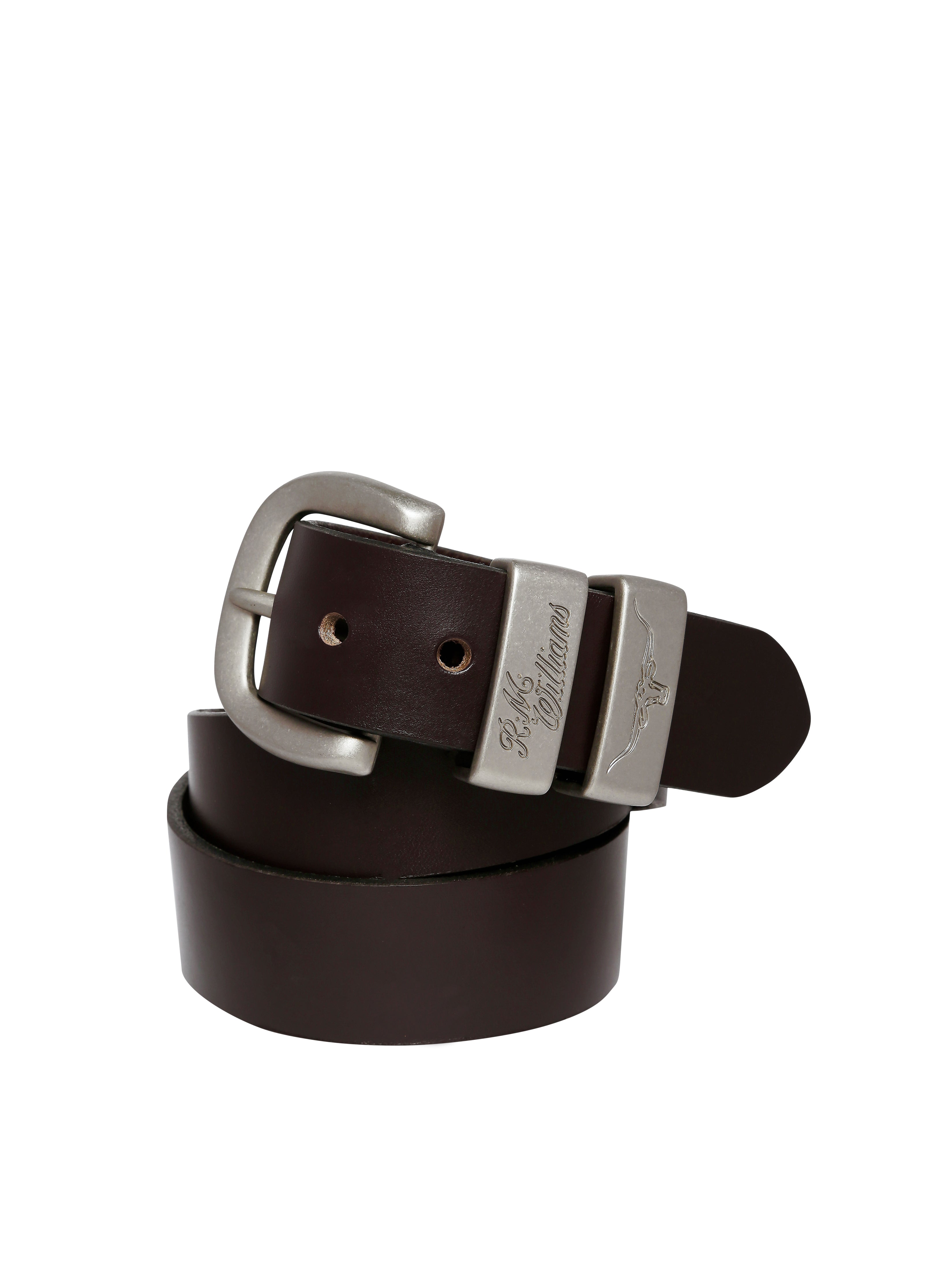 1/2" 3 piece solid hide belt