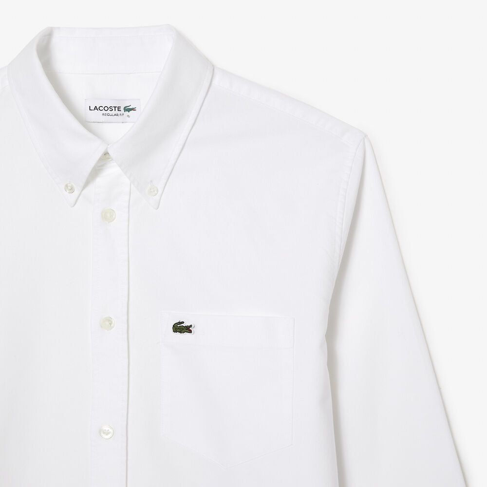 REG FIT OXFORD White shirt Lacoste