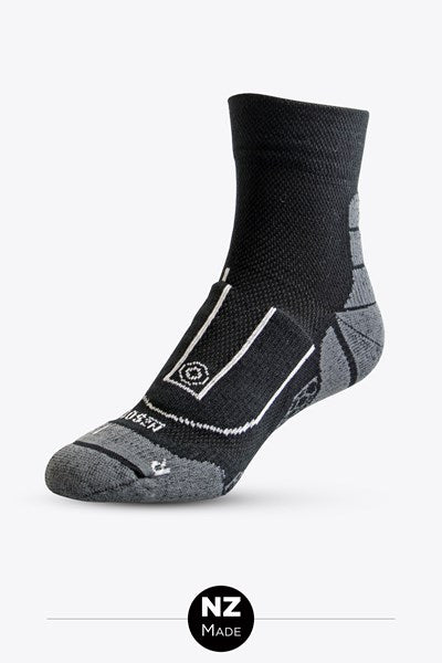 Sock Coolmax Quarter Black