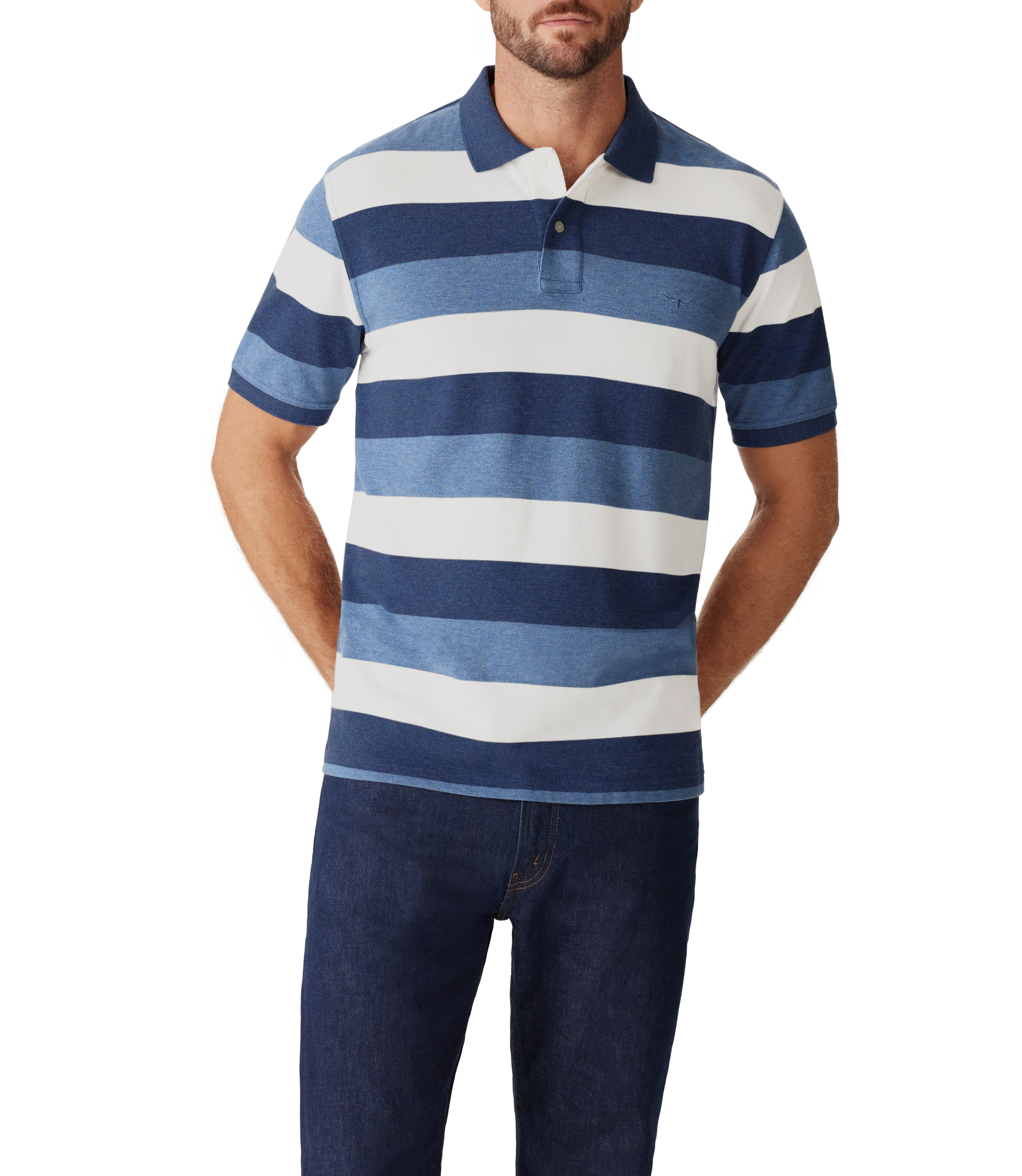 ROD POLO BLUE/WHT/NAVY