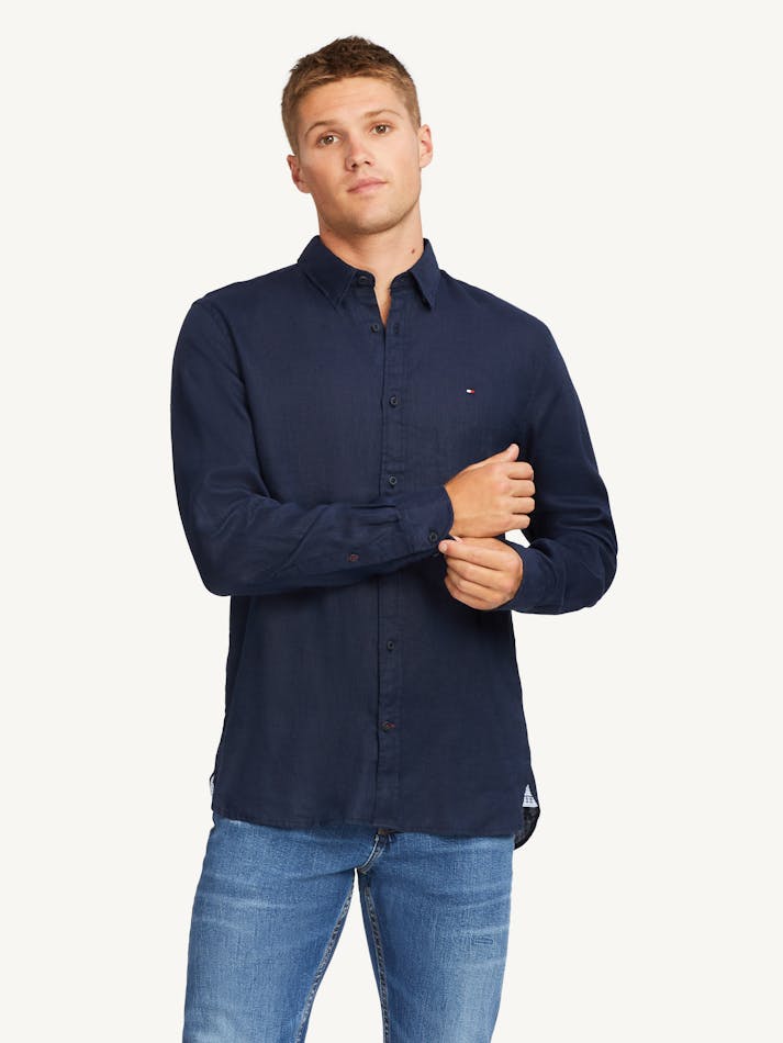 Prem Linen RF Shirt Carbon Navy