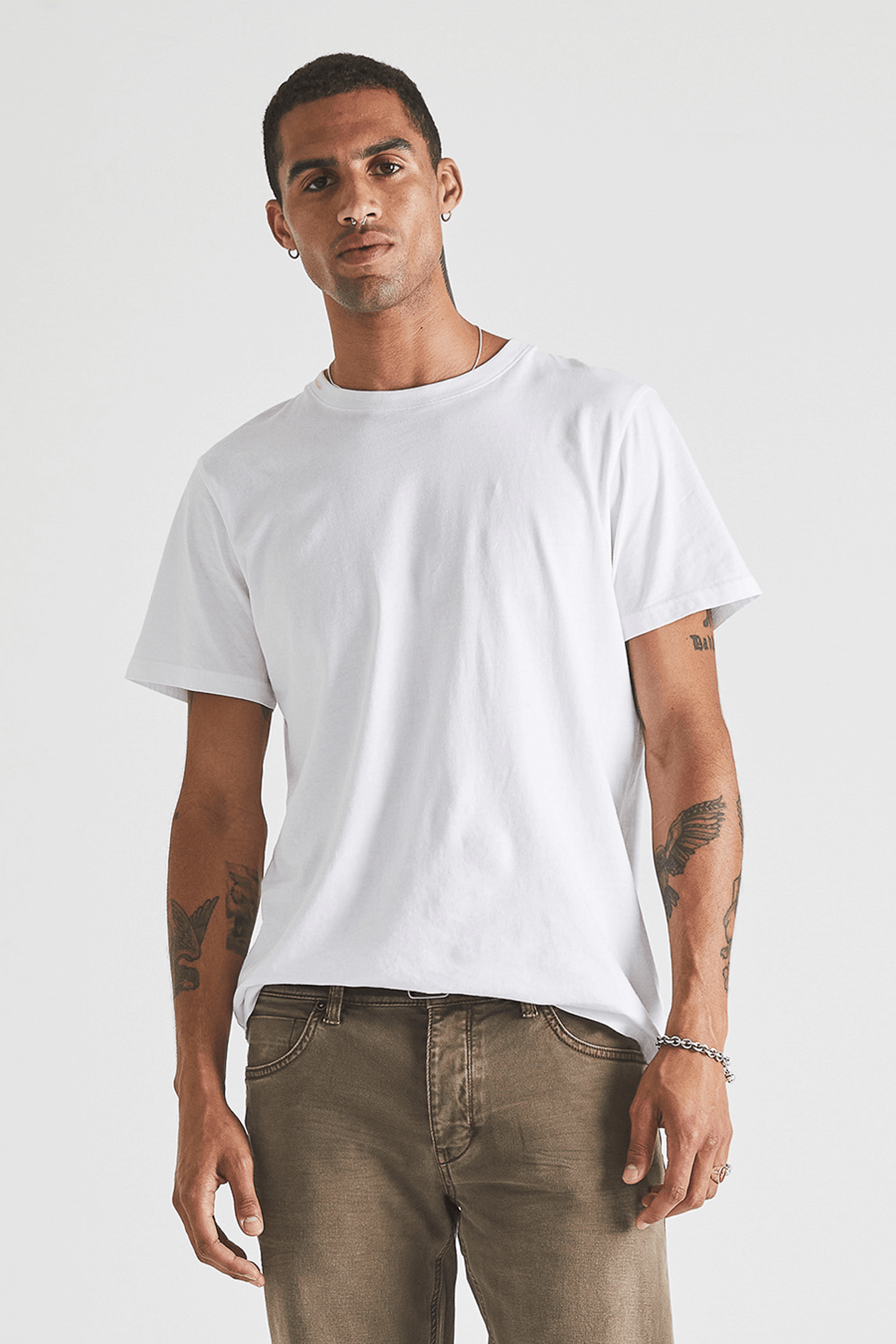 ORGANIC BAND TEE WHITE